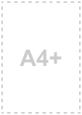 Format DIN A4 mit 3 mm Beschnitt