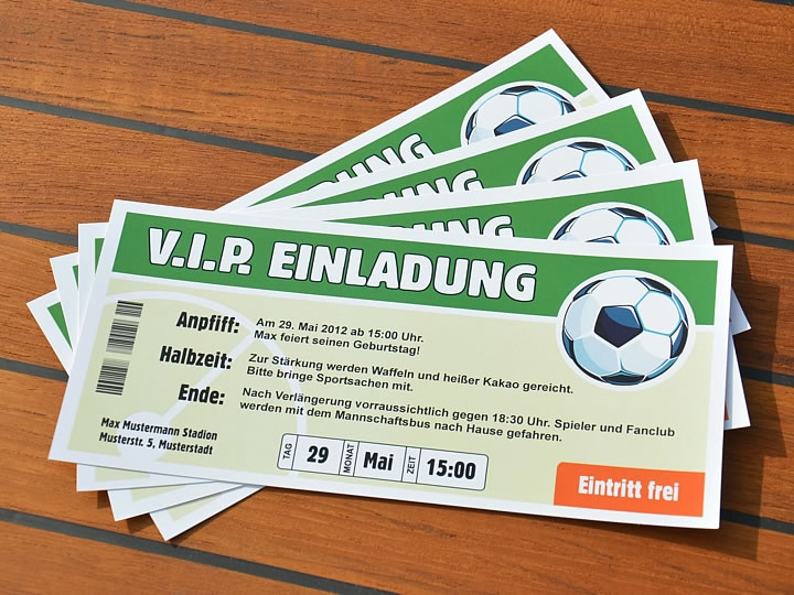 VIP Ticket Fussball