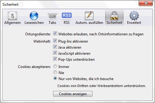 Plugins Safari